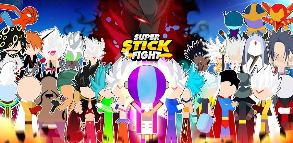 Baixar Super Stick Fight AllStar Hero apk mod dinheiro infinito